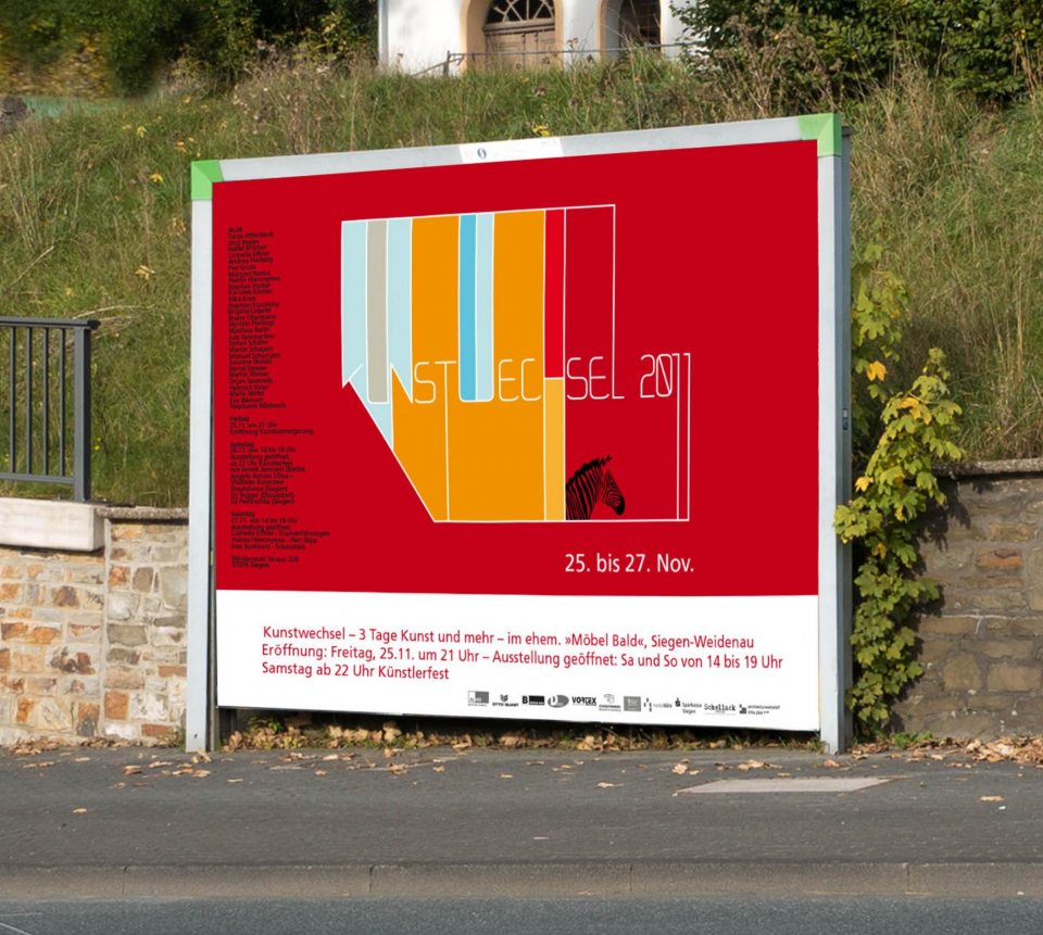 #links Kunstwechsel Plakatwand